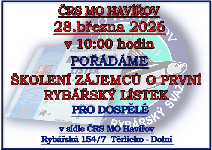 školení 2026 BŘEZEN